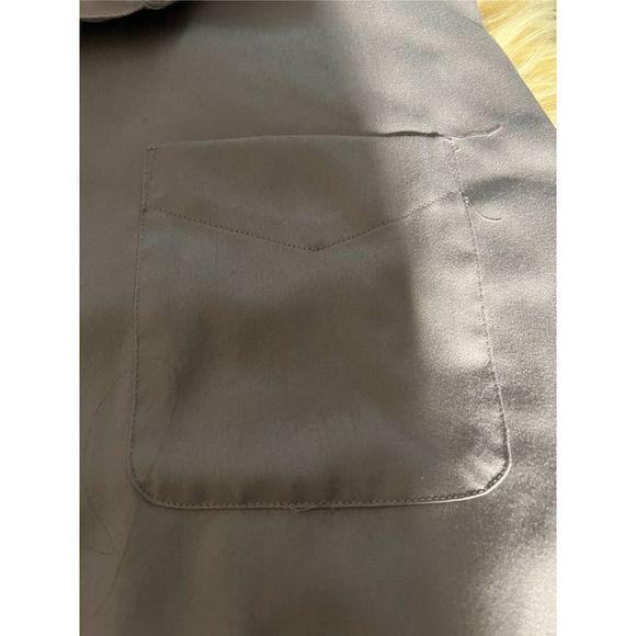 Mens Dress Shirt Light Gray - Picture 4 of 7